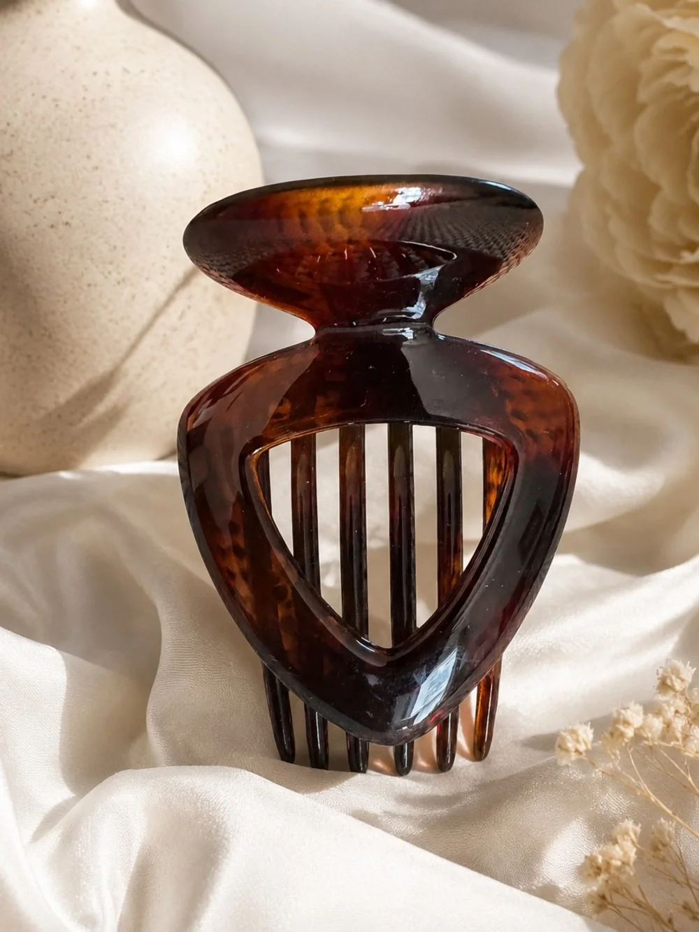 Parcelona France Tortoise Shell Hair Claw Clip | Large French Jaw Clip